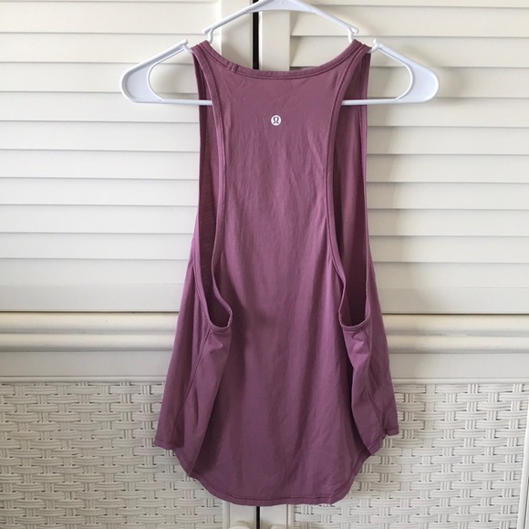 SOLD Lululemon tank top high neck pink yoga 4 6 - Picture 6 of 6